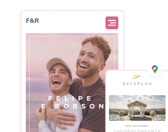 Exemplo de Layout Personalizado para Noivos - Casar.com Exemplo de site de casamento