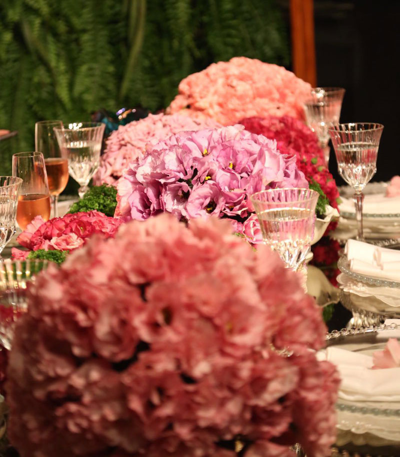 Mesa decorada para o jantar da Bouquet Garni. Foto: Laura DaCal