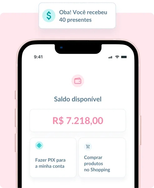 Gestão de Saldo e Resgate de Presentes em Dinheiro Resgate de forma flexível
